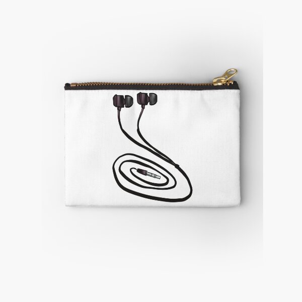 Item preview, Grungy Black Pink Fusion Earphones Illustration designed and sold by ZaraRoza.
