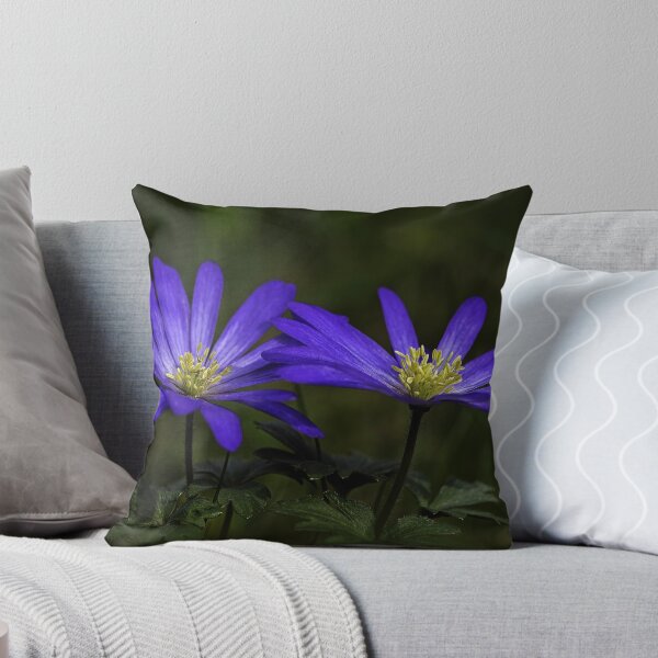 Item preview, Anemone blanda twosome in blue. designed and sold by Nethycurl.