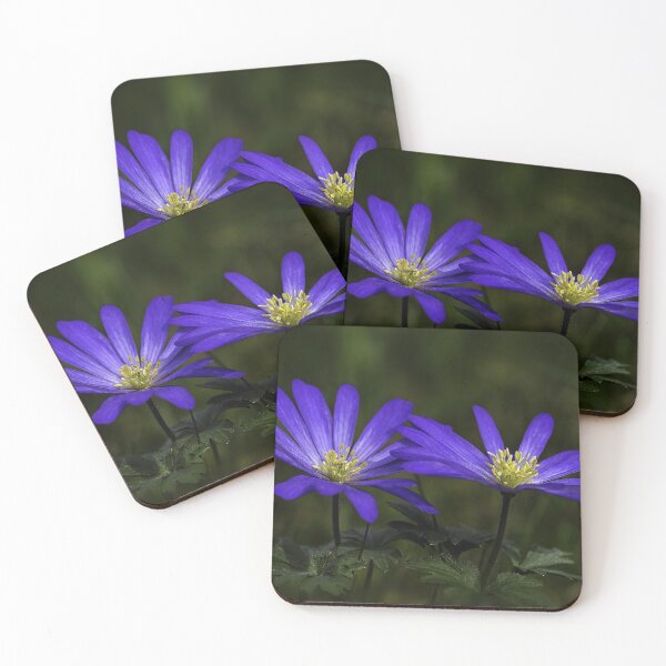 Item preview, Anemone blanda twosome in blue. designed and sold by Nethycurl.