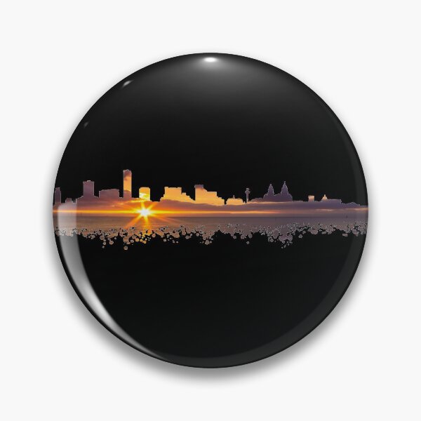 Item preview, Liverpool Skyline with Crosby Beach sunset insert designed and sold by Paul Madden.