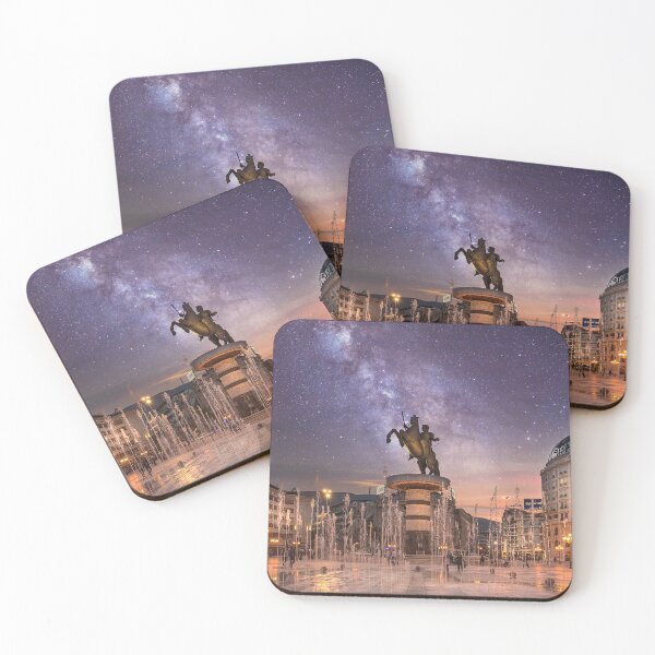 Item preview, Skopje, North Macedonia at night designed and sold by mitzobs.