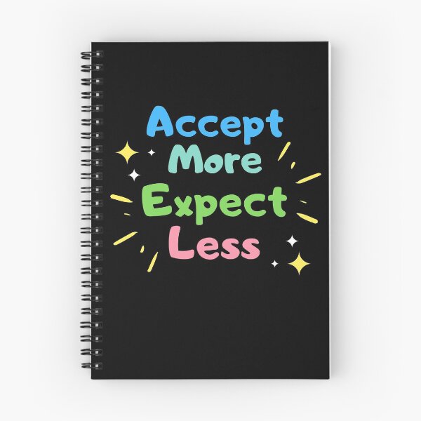 Item preview, Accept More Expect Less Gratitude Quote designed and sold by anass002.