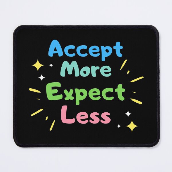 Item preview, Accept More Expect Less Gratitude Quote designed and sold by anass002.