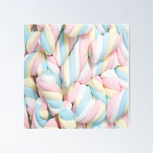 Pastel Marshmallow Candy Poster by NewburyBoutique