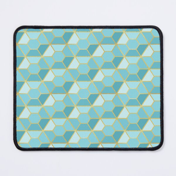 Item preview, Ice Crystal Facets // Turquoise designed and sold by The Wellington Boot.