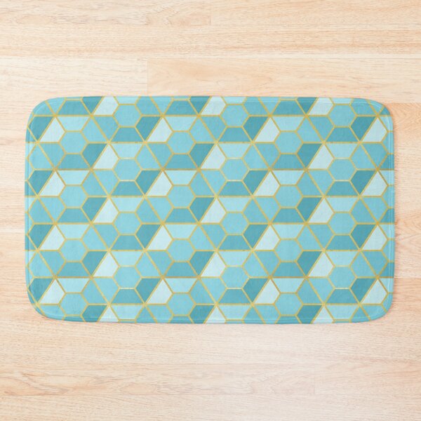 Item preview, Ice Crystal Facets // Turquoise designed and sold by The Wellington Boot.