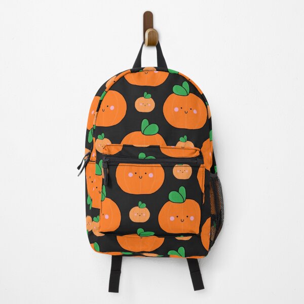 Item preview, cute kawaii halloween pumpkin pattern designed and sold by Cool Stuff Galore.