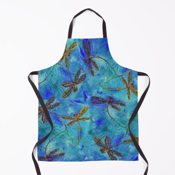 Item preview, Dragonfly Dance Blue Gold  designed and sold by lyndseyart.