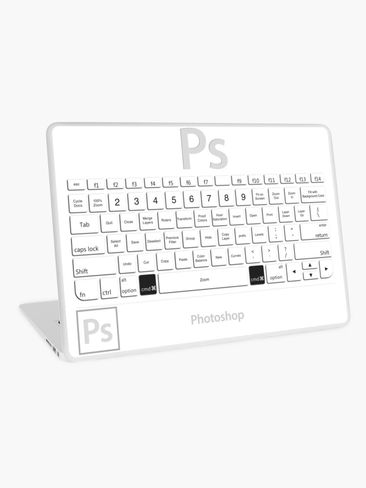 Photoshop Keyboard Shortcuts Cmd Laptop Skin By Skwisgaar Redbubble