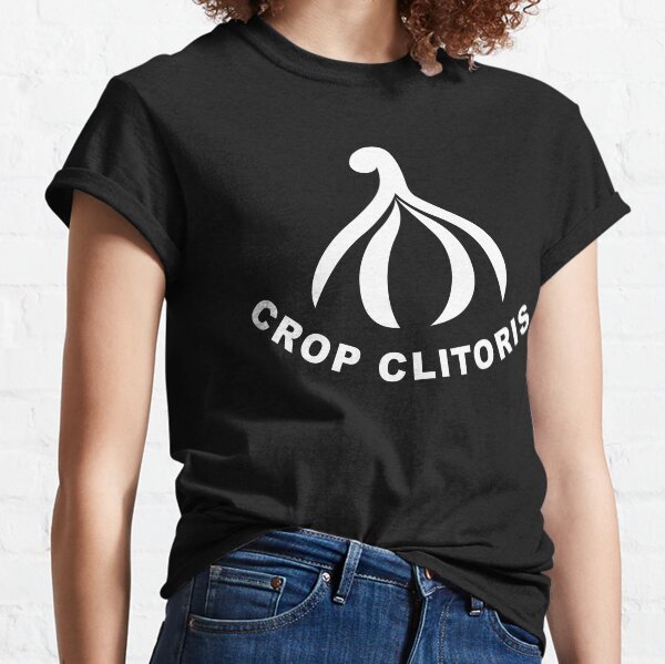 CROP CLITORIS blanc T-shirt classique