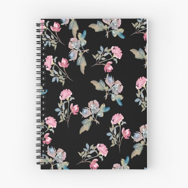 Item preview, Black Watercolor Floral Pattern Design designed and sold by adriana-holmes.