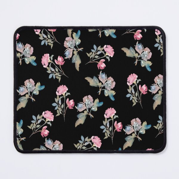 Item preview, Black Watercolor Floral Pattern Design designed and sold by adriana-holmes.