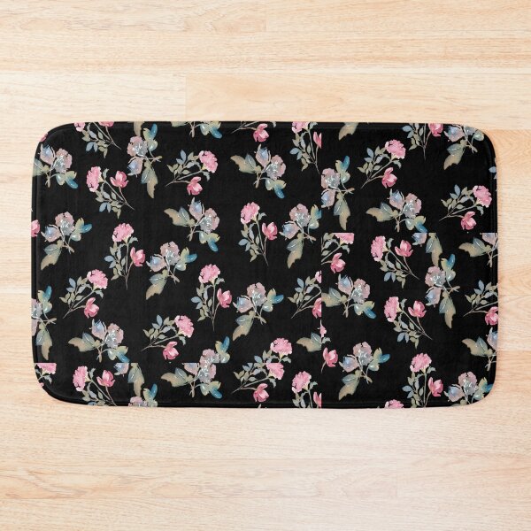 Item preview, Black Watercolor Floral Pattern Design designed and sold by adriana-holmes.