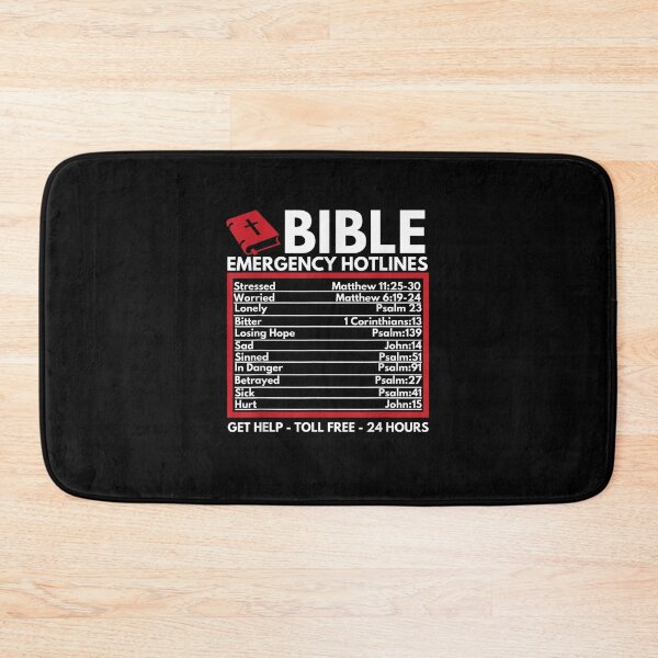 Item preview, Bible Emergency Numbers Funny Christian Bible Jesus designed and sold by JasonNathaya.