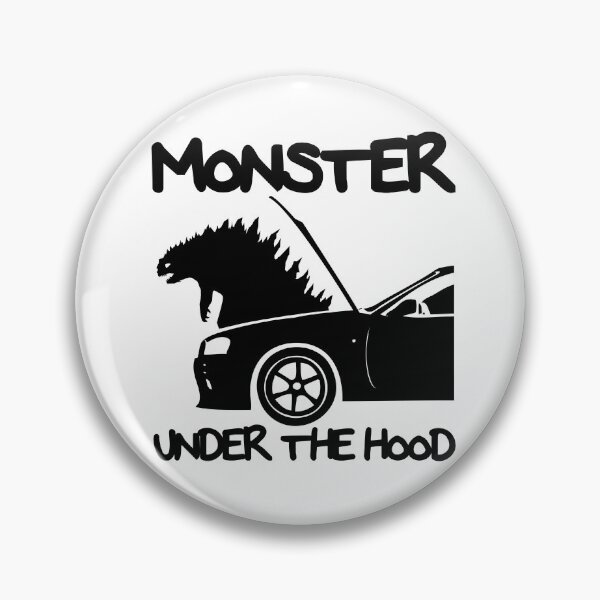 Item preview, MONSTER UNDER THE HOOD designed and sold by YOstickers.