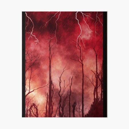 Impressions Rigides Sur Le Theme Tonnerre Rouge Redbubble