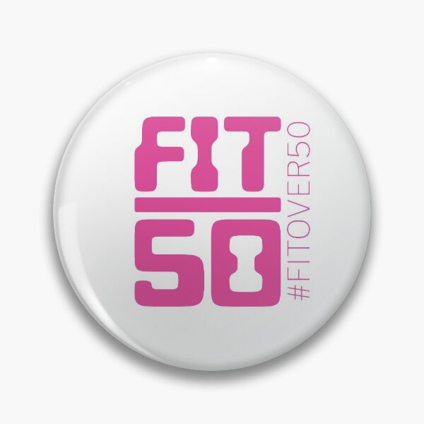 Item preview, #FITOVER50 Fit Over 50 (PINK VERSION) - Exercise Never Gets Old designed and sold by Steve Vine.