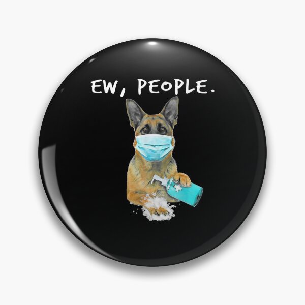 Item preview, German Shepherd Ew People Dog Wearing A Face Mask designed and sold by RomishiAurra.