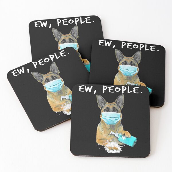 Item preview, German Shepherd Ew People Dog Wearing A Face Mask designed and sold by RomishiAurra.