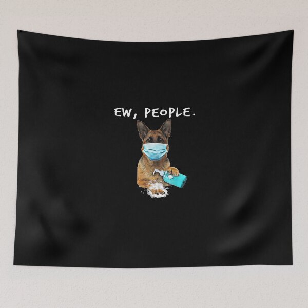 Item preview, German Shepherd Ew People Dog Wearing A Face Mask designed and sold by RomishiAurra.