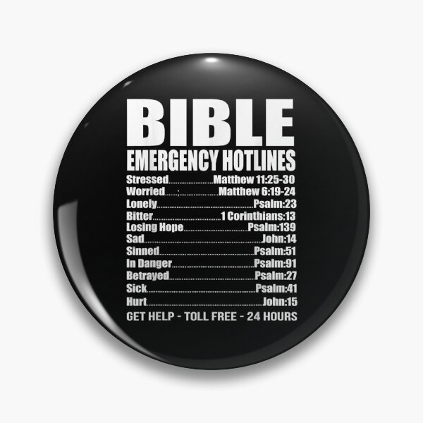 Item preview, Bible Emergency Numbers Funny Hotline Christian designed and sold by JasonNathaya.