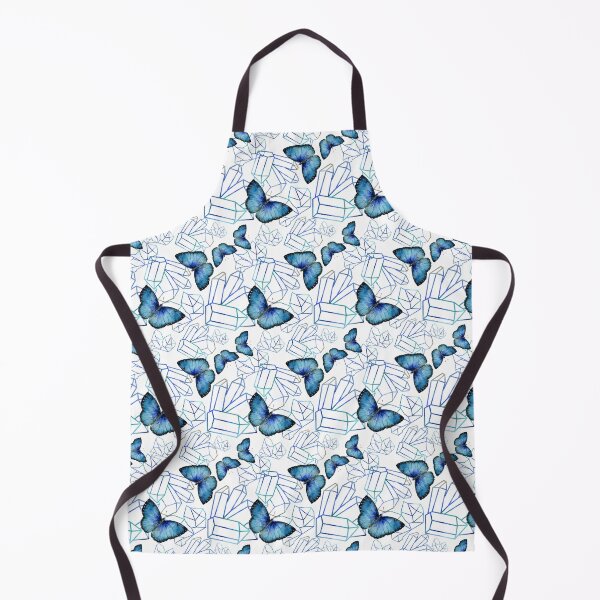 Item preview, Bright Blue Butterflies on a Faceted Blue Crystal Background. designed and sold by TeeRayBee.
