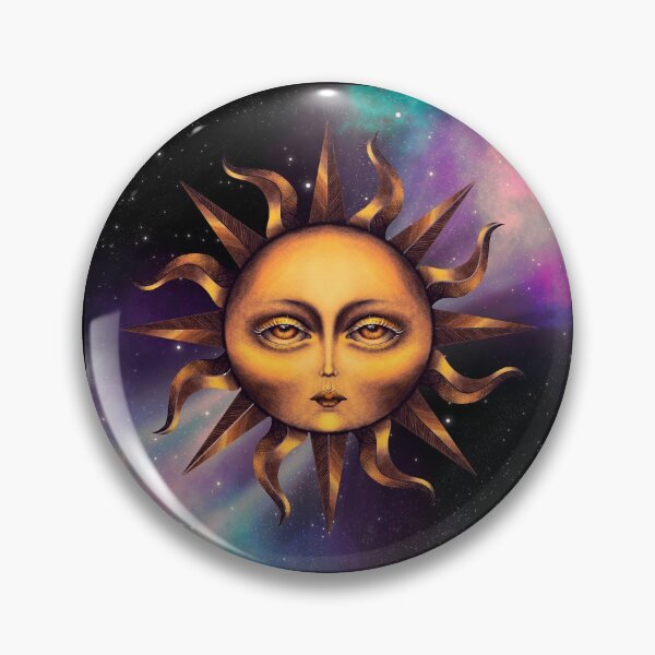 Item preview, Sun with face illustration - Space background designed and sold by Vanessa Ljungdahl.