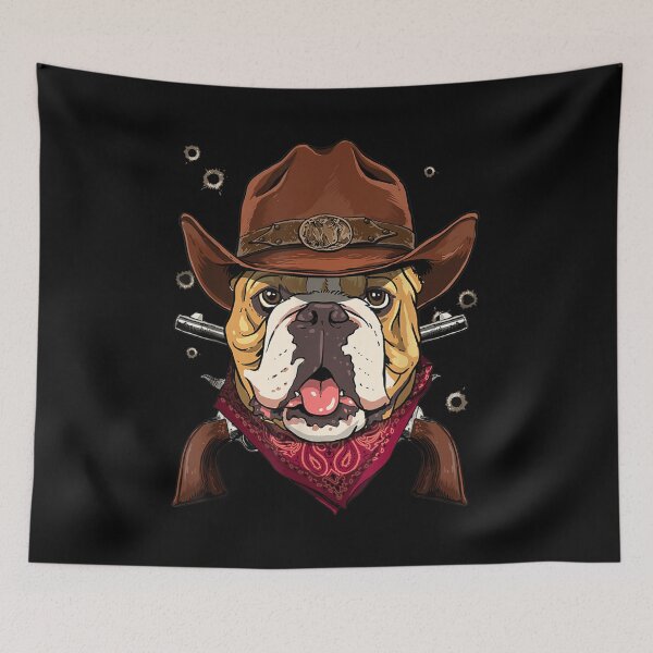 Item preview, Cowboy American Bulldog Western Rodeo Cowboy Hat And Ana designed and sold by angelata.