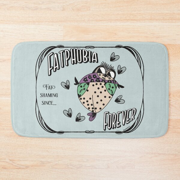 Item preview, Fatphobia Fat Phobia Fat Positive Quote designed and sold by Melanie-Palmer.