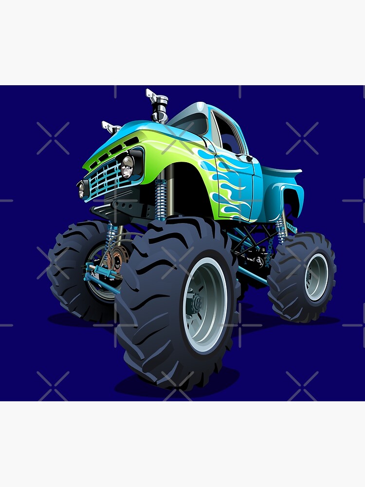 Cartoon Monster Tow Truck Photographic Print for Sale by Mechanick