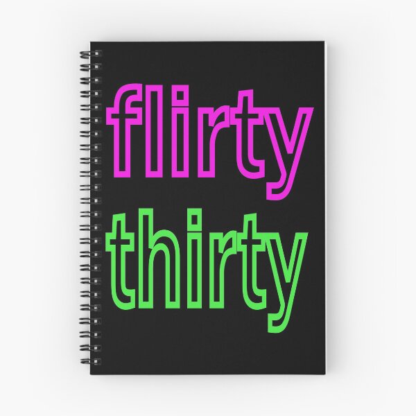 Item preview, Flirty thirty fun birthday design in pink and green designed and sold by CottagePop.