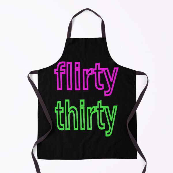 Item preview, Flirty thirty fun birthday design in pink and green designed and sold by CottagePop.