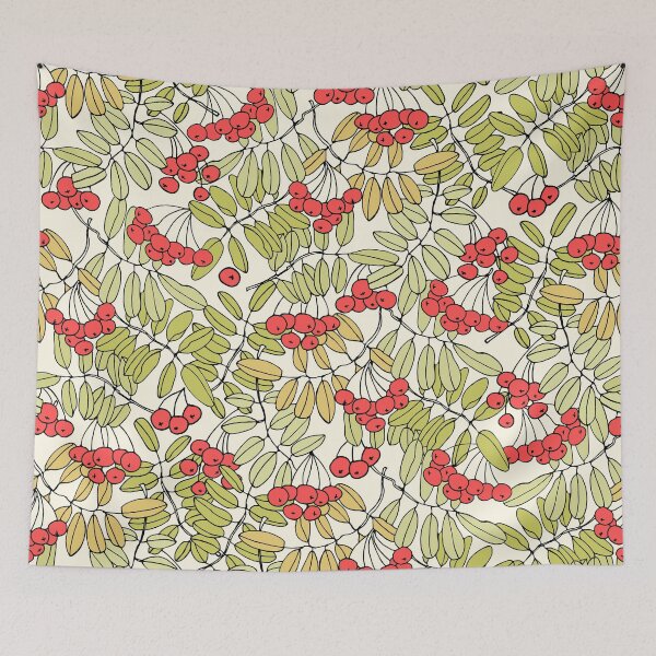 Item preview, Rowan tree branches and ashberries designed and sold by Svetlana Piatigoskaia.