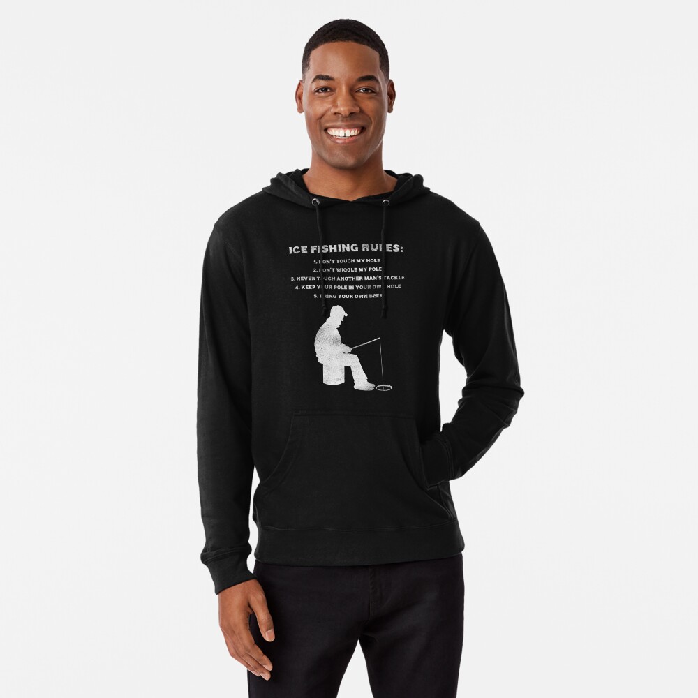 Rules Of Ice Fishing' Men's Hoodie