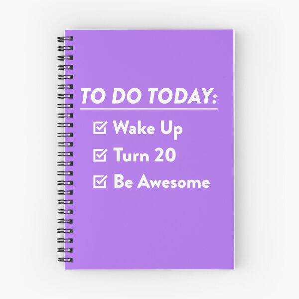 Item preview, 20th Birthday Checklist Be Awesome 20 Years Old T-Shirt designed and sold by AlwaysAwesome.