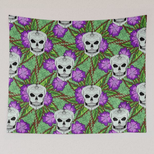 Item preview, Floral Skulls designed and sold by Aaren Stalker.