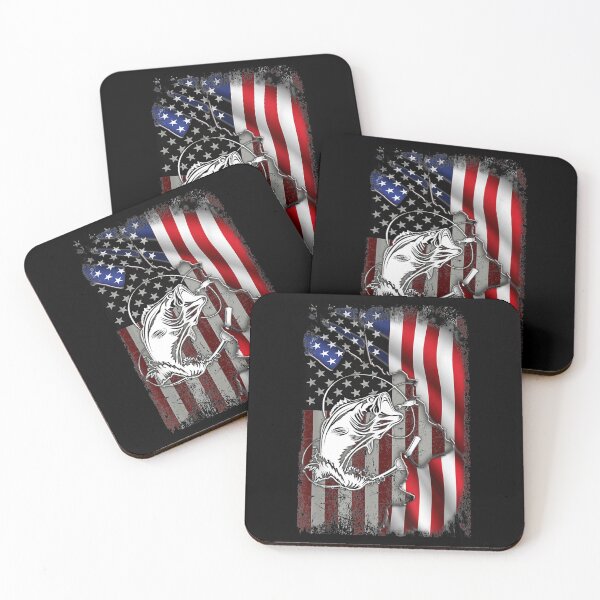 Item preview, Us Flag Fishing Perfect American Fis Fish Hunter Gift designed and sold by angelata.