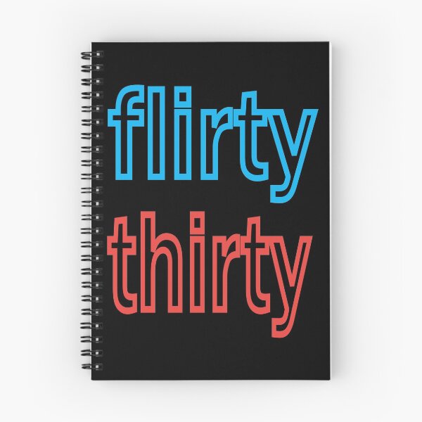 Item preview, Flirty thirty fun birthday design in blue and red designed and sold by CottagePop.