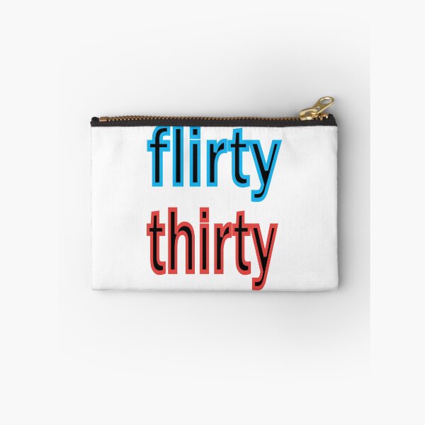 Item preview, Flirty thirty fun birthday design in blue and red designed and sold by CottagePop.