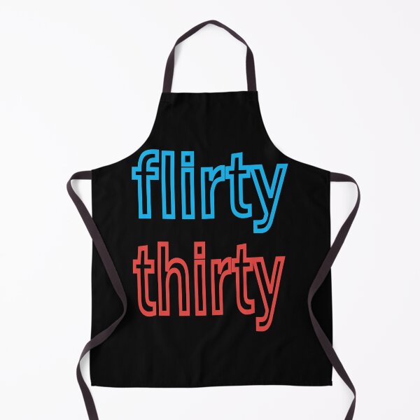 Item preview, Flirty thirty fun birthday design in blue and red designed and sold by CottagePop.