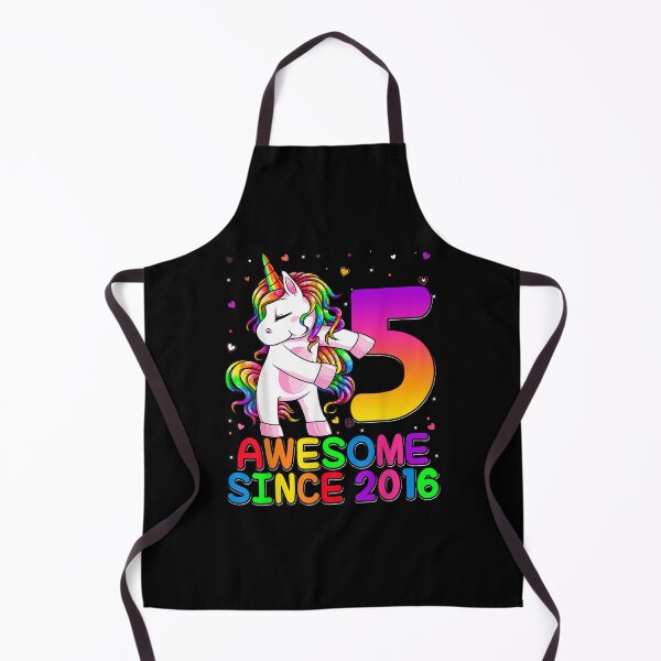 Item preview, 5 Years Old Unicorn Flossing 5th Birthday Girl Unicorn Party designed and sold by MuratshiMana.