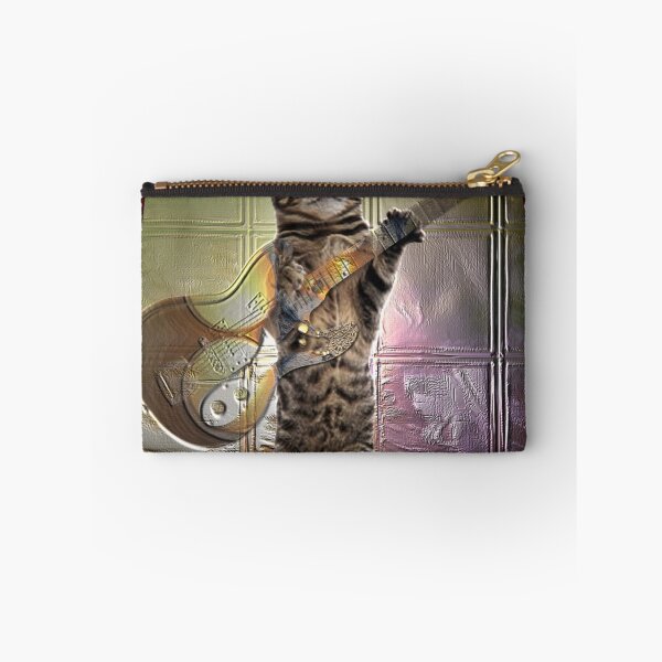 Item preview, Cat playing guitar  designed and sold by Annabellerockz.