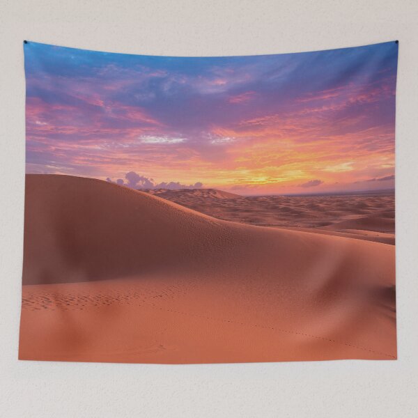 Item preview, Sahara desert near Merzouga, Morocco at sunset designed and sold by mitzobs.