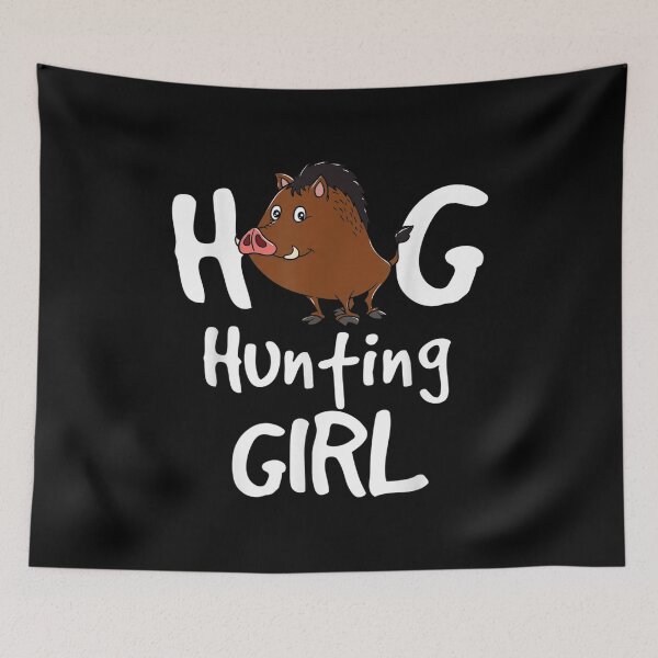 Item preview, Wild Feral Boar Swine Hunt Pig Hog Hunting Girl designed and sold by angelata.