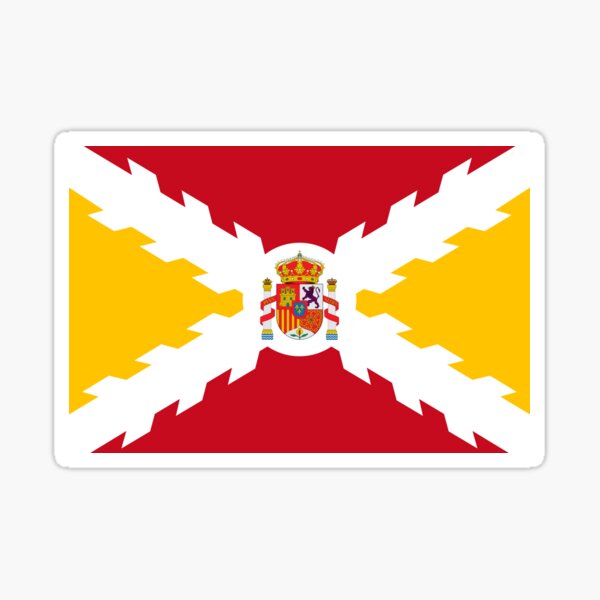 Vista previa del artículo con la obra «Bandera de España ficticia. Cruz de Borgoña», diseñado y vendido por Arturo Vivo.