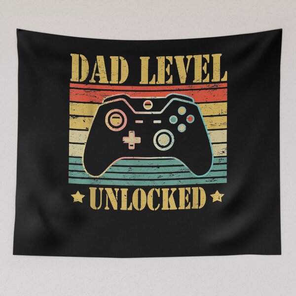 Item preview, Funny News Dad Levels Unlocked Tee Gaming Leveled Up To Daddy designed and sold by RobertSand01.