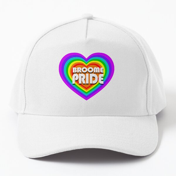 Broome Pride All Heart - white logo Baseball Cap