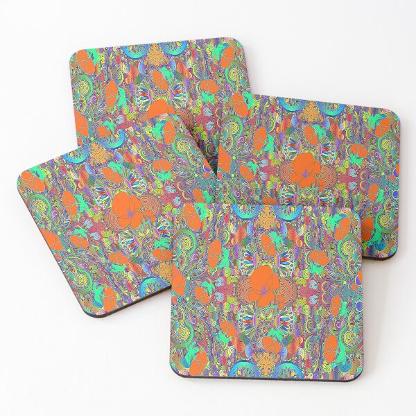Item preview, Bohemian Botanical Floral Abstract Design, Graphic Psychedelic Abstract Art, Inspired by Nature-floral abstract art, Graphic Psychedelic Abstract Art, Inspired by Nature-floral abstract art designed and sold by Adri Barnard.