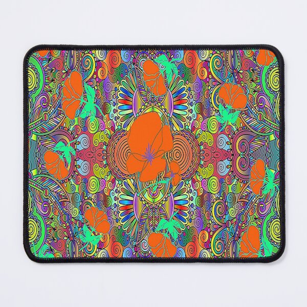 Item preview, Bohemian Botanical Floral Abstract Design, Graphic Psychedelic Abstract Art, Inspired by Nature-floral abstract art, Graphic Psychedelic Abstract Art, Inspired by Nature-floral abstract art designed and sold by Adri Barnard.