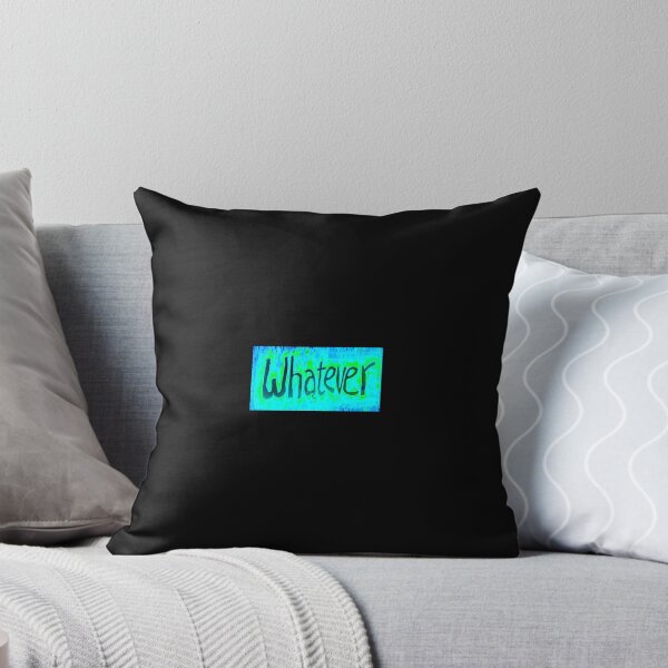 Item preview, Whatever - Black on Green Blue designed and sold by ARTIST99.
